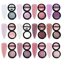 Nouveauté 15ml Offre Spéciale personnalisé haute densité rose clair Camouflage constructeur de gel pour les ongles Self Leveling Liquid Gel Nail Builder Set