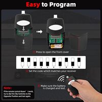Télécommande de porte de garage 3089 Multicode avec 10 interrupteurs DIP, émetteur 300 MHz pour télécommande d'ouvre-porte 308911/1089/3070/3060