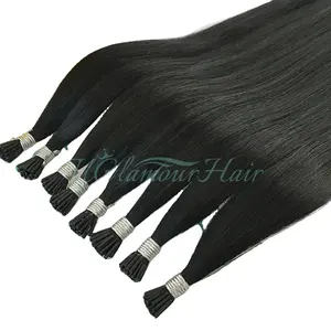 Gran stock promoción U Glamour Hair 100% natural barato I tip extensiones de cabello humano