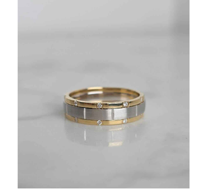 Unisex 925 Sterling Silver Gold Plated VVS1 Moissanite Diamond Hip Hop Wedding Band Engagement <b>Ring</b> Jewelry - Product Image 1