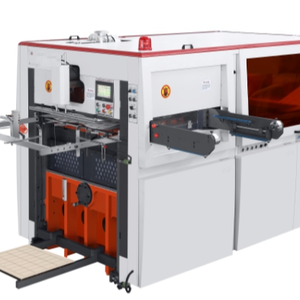 Full automatic creasing carton box die cutting machine corrugated pizza carton box paper creasing and die cutting making packing
