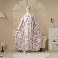 Nouvelle arrivée, robes décontractées modestes en satin sans couture, grande taille, manches longues, abaya pour femmes musulmanes, pour l'été