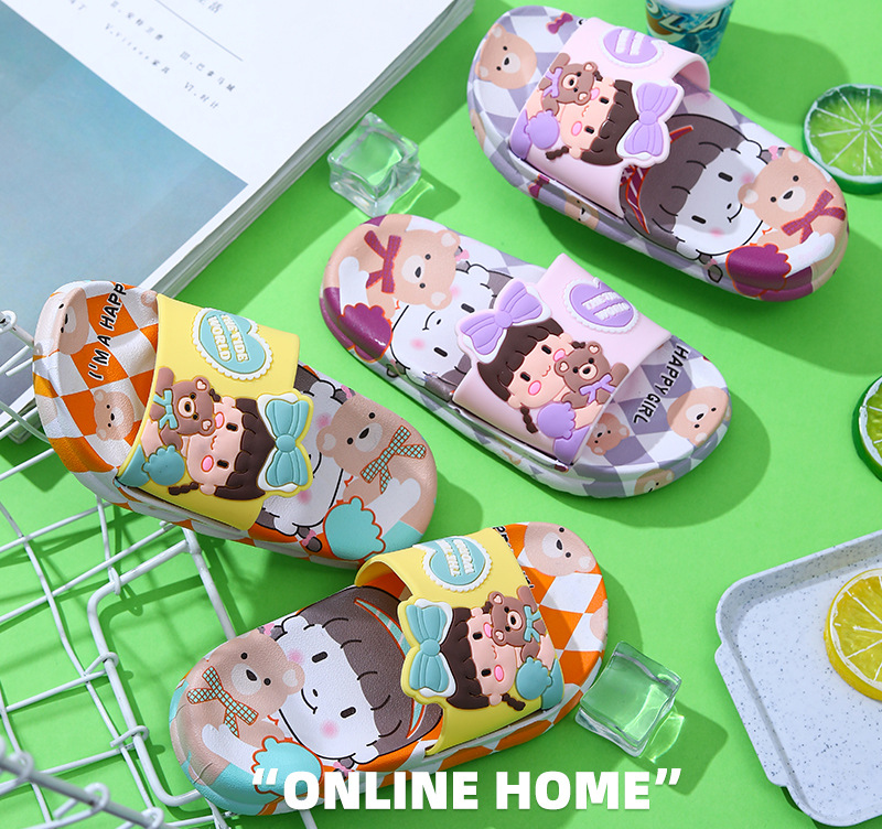 Children's Slippers Summer Cute Princess Cartoon Home Indoor Bath Non-slip Girls Baby Slides