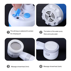 Pompe de douche de camping rechargeable en gros, pulvérisateur portatif compact pour la randonnée, le lavage de voiture, le nettoyage des animaux et le camping - Product Image 5