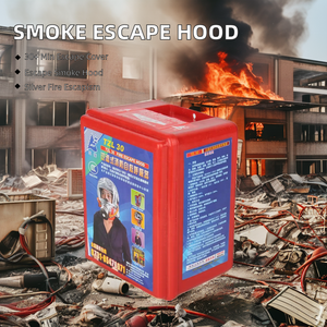 Máscara de gas de humo de escape de incendios de cara completa de auto rescate máscara de gas antipolvo contaminación - Product Image 6