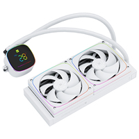 Refroidisseur de processeur liquide AIO numérique ARGB blanc Frozen Horizon 240, radiateur de 240 mm, ventilateur PWM, Intel LGA1851/1700, AMD AM5