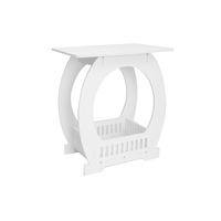 Table basse carrée incurvée créative et minimaliste pour salon ou table de chevet