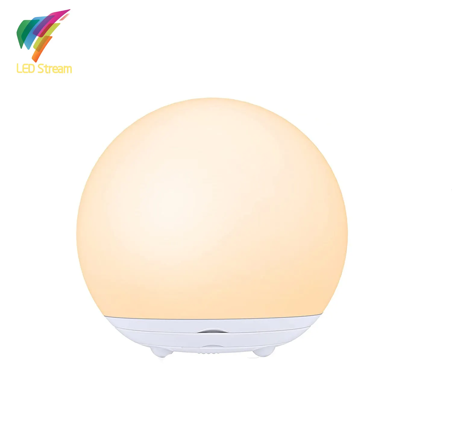 New IP 65 waterproof RGB color changing light safety soft silicone ball for infants and children's kindergarten LED night light