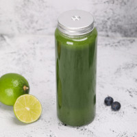 Bouteilles de boisson en PET de 500 ml (16 oz) en gros avec logo personnalisé, pour thé au lait, café froid, jus, avec bouchon à trou pour paille