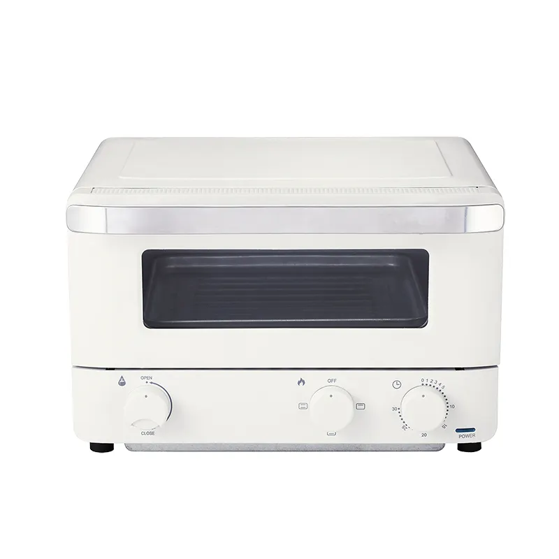 Horno de vapor eléctrico para hornear, tostador de 12L, uso doméstico, pan, Pizza, nuevo estilo, diseño elegante