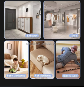 كاميرا واي فاي صغيرة جديدة عالية الدقة، كاميرا IP منزلية مع رؤية ليلية بالأشعة تحت الحمراء، كاميرا فيديو صغيرة لاسلكية مغناطيسية C12 - Product Image 5