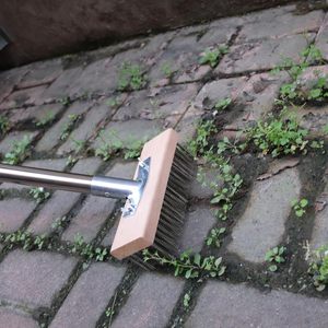 High Quality Outdoor Wide Broom Industrial Cleaning and Polishing <b>Brush</b> with Long Handle Stainless Steel Plastic Material - Product Image 4