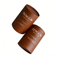Boîtes cylindriques en carton ondulé personnalisables avec laminage mat et logo - Emballage cosmétique haut de gamme pour parfum, crème pour les yeux et soins de la peau