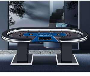 Inean Play Table de poker Led de luxe Texas Hold Em 10 joueurs Casino Blackjack en bois pliable électronique solide jeu à 8 joueurs - Product Image 3