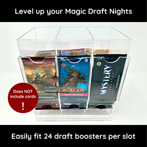 Support d'affichage en acrylique pour paquets de boosters TCG MTG <span class=keywords><strong>Yugioh</strong></span> Pokmon personnalisés, magasins de vente au détail/de jeux, distributeur de paquets de boosters à 3 ou 6 emplacements - Product Image 5