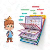 Libro Electrónico de Aprendizaje del Idioma Inglés para Niños FiveStar, Juguetes Educativos Preescolares, Máquina de Lectura, Libro Inteligente con Pantalla Táctil para Niños
