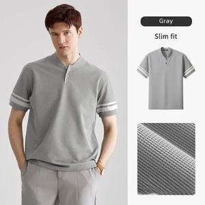 เสื้อยืดผู้ชายผ้าฝ้าย 100% ราคาส่งถูก รับสกรีนลายกราฟิก เสื้อยืดโอเวอร์ไซส์ทรงหลวมไหล่ตก - Product Image 4