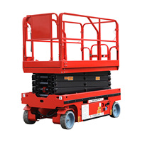 Nouvelle plateforme élévatrice à ciseaux électrique hydraulique mobile de conception flexible, fabriquée en Chine, capacité 1 tonne, usage commercial, câble de levage ABS