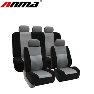 Coprisedile in poliestere traspirante di lusso blu e nero coprisedile in pelle per auto - Product Image 2