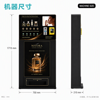 Mesin Penjual Parfum dengan Kabinet Penjual Produk Rendah Tinggi VD-PS-5-C