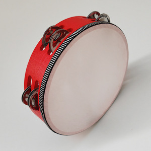 Tambourins à clochettes en bois à double rangée et double couche, 4-10 pouces, tambours à main, percussion Orff pour mariages et églises - Product Image 2