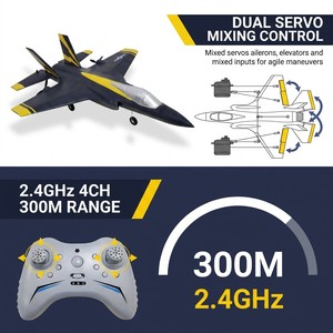 Avión teledirigido LKTOYS FX935 con luz, planeador de espuma con radiocontrol, modelo de aeronave, juguetes RC - Product Image 4