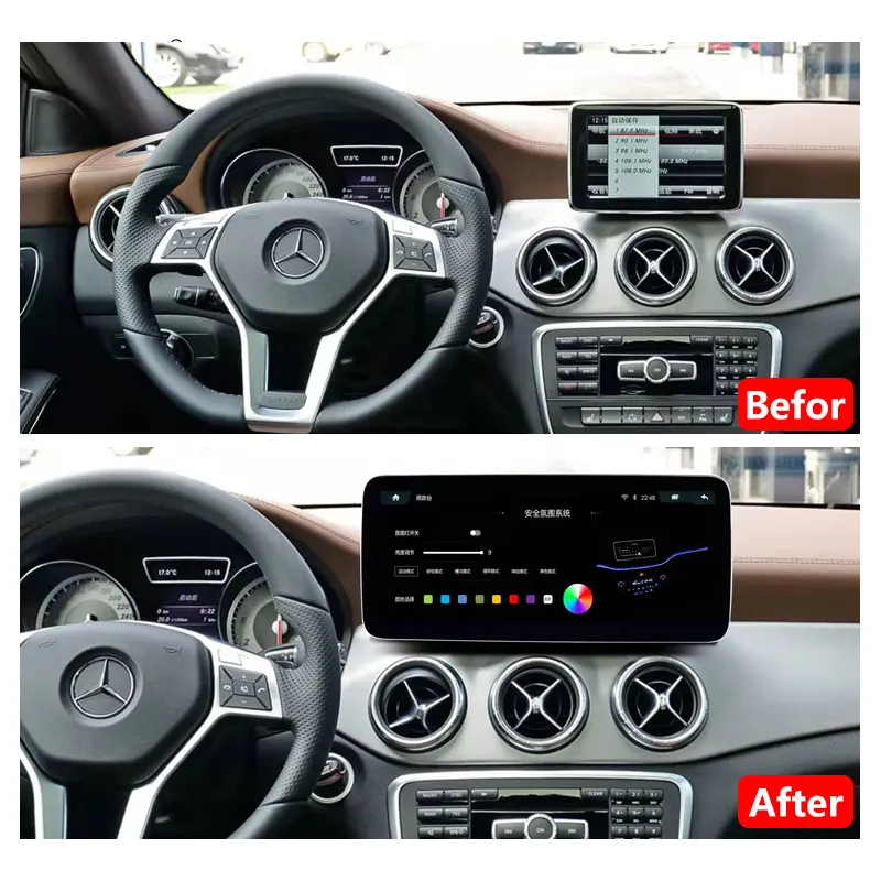 Pemutar Multimedia mobil Android, Radio mobil navigasi untuk Mercedes Benz Kelas A Kelas G W176 X156 C117 W463 2013-2015 Stereo mobil