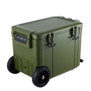 Double Zone 12v Portable Fridge Freezeprotective Foot <b>Pad</b> Compressor Car Refrigerator With <b>Locks</b> Portable Car Refrigerator - Product Image 1