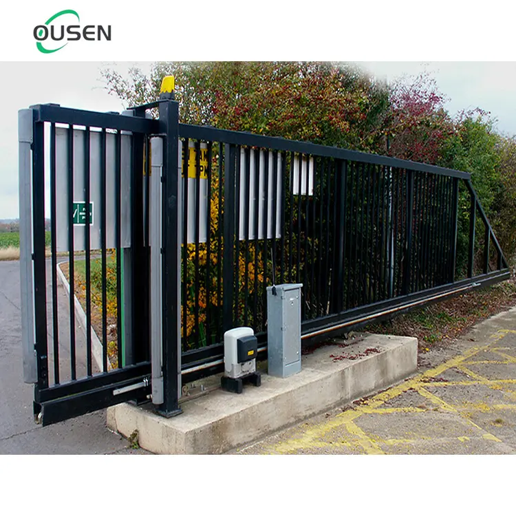 Design moderno cancello doppio taglio laser semplice porta in alluminio con recinzione metallica scorrevole cancello principale
