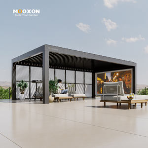 Pérgola Bioclimática de Lujo para Exteriores, Techo de Láminas Ajustables, Cubierta para Patio, Protección Solar Impermeable para Jardín y <span class=keywords><strong>Terraza</strong></span> - Product Image 5