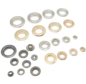 Customized Eyelets 10mm 15mm Etc All Sizes Available Stainless Steel Or Brass Metal Grommet Garment Eyelets