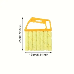 Brosse de nettoyage pour stores - Dépoussiéreur détachable et lavable avec manche en plastique et poils doux pour usage domestique - Product Image 1