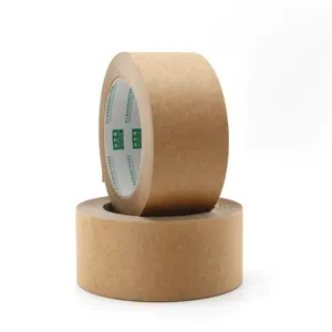 Plastic-Vrije Zelfklevende Kraftpapier Tape Voor Kartonnen Verpakking Afdichting