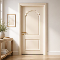 Porte intérieure en bois massif DEMEA, couleur personnalisée, style classique français, isolation thermique, design contemporain, pour villa de luxe.