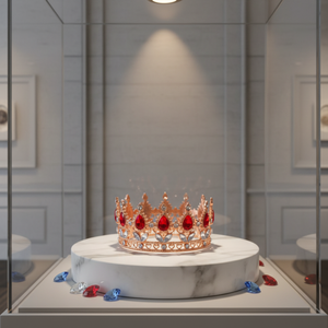 Decoraciones para Pasteles Más Vendidas, <span class=keywords><strong>Accesorios</strong></span> para Ramos, Corona Barroca Mini Brillante, Accesorio para el Cabello de Niña, Corona para el Día de la Madre - Product Image 4