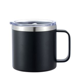 Vaso Térmico de Acero Inoxidable de Doble Pared con Aislamiento al Vacío, Libre de BPA, de 14 oz, con Logotipo Grabado, para Cerveza, Viajes, Oficina, Café, con Asa - Product Image 2