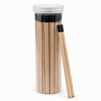 Crayon triangulaire HB en bois naturel, pointe noire, corps ergonomique, non toxique, pour enfants, écriture scolaire, vente en gros, logo personnalisé, OEM