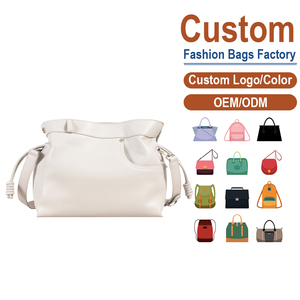 Premium Top-layer Genuine <b>Leather</b> Bag Minimalist Lucky Bag Silhouette Elegant Women's Fashion Casual Shoulder Crossbody Bag OEM - Product Image 1