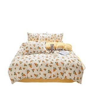 Juego <span class=keywords><strong>de</strong></span> ropa <span class=keywords><strong>de</strong></span> <span class=keywords><strong>cama</strong></span> <span class=keywords><strong>de</strong></span> terciopelo grueso para otoño, conjunto <span class=keywords><strong>de</strong></span> cuatro piezas <span class=keywords><strong>de</strong></span> doble cara, forro polar Coral cálido, color rápido, sin estática - Product Image 5