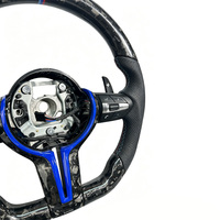 Volant en cuir perforé en fibre de carbone forgée pour BMW F01 F11 F15 F10 F20 F30 E46 E92 Série 3 Série 5