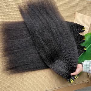 ผมตรงแบบหยิกเล็กน้อย  แบบ Remy  ผมแท้จากอินเดีย  แบบ Double Weft  ผมแท้บริสุทธิ์ 100%  แบบต่อผม  ผมตรงแบบ Yaki - Product Image 4