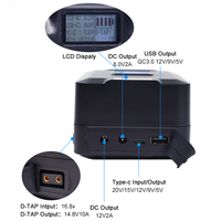 Batterie professionnelle TPF 10000mAh 14.8V 148Wh BP-VM148 V-Mount V-Lock avec écran LCD pour caméscope, ordinateur portable, LED, appareil photo – En stock
