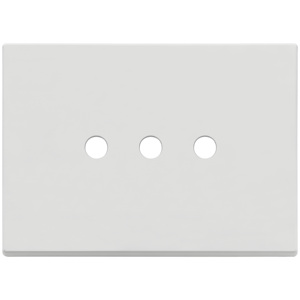 Round Matt White <b>Plate</b> 3Mx3 Wall <b>Switch</b> Cover 12.5x9.5cm - Product Image 1