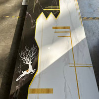 Nuevo Panel de Revestimiento de Pared de Lámina de PVC 3D Decorativo Translúcido para Techo de Plástico Acrílico Mármol UV de 3 mm