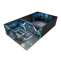 Nouvelle Arrivée 2025 : Simulateur de Cinéma VR Dynamique 5D avec Affichage LED à Vision Directe, Système de Rails Métalliques pour Aire de Jeux Intérieure