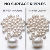 Perles de culture d'eau douce naturelles symétriques blanches de qualité 4A, forme riz, 9-10 mm, non percées, pour la vente en gros - Approvisionnement en vrac 2026