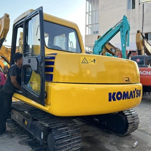 Excavadora de cadenas usada Komatsu PC60 de 6 toneladas, excavadora hidráulica pc60 pc56 pc55 en venta, disponible en stock. - Product Image 6