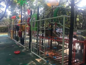 Preescolar comercial al aire libre niños parque infantil cuerda de escalada cursos equipo de juegos con niños tobogán escalador de red - Product Image 6