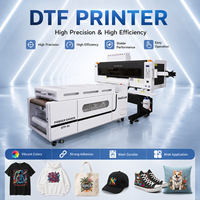 Imprimante DTF haute vitesse 24 pouces 6 têtes, machine d'impression textile professionnelle avec 8 couleurs et encre blanche pour transfert sur t-shirt