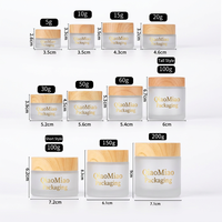 Cosmétique 5G 10G 15G 20G 30G 50G 100G 150G. Pot en verre transparent de 200 g avec couvercle à vis et impression sérigraphique pour crème corporelle – Approvisionnement ponctuel